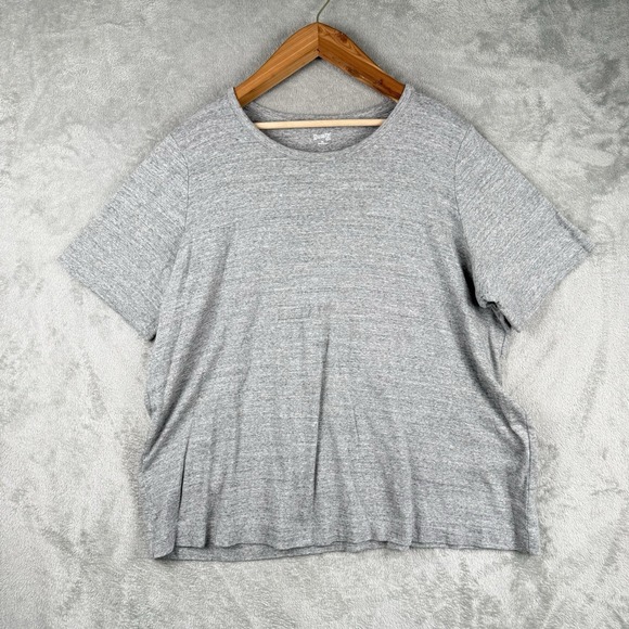 Duluth Trading Co Casual Shirt Lot of 2 Womens 3X Pink Gray Basic Staple Cotton - Picture 6 of 12